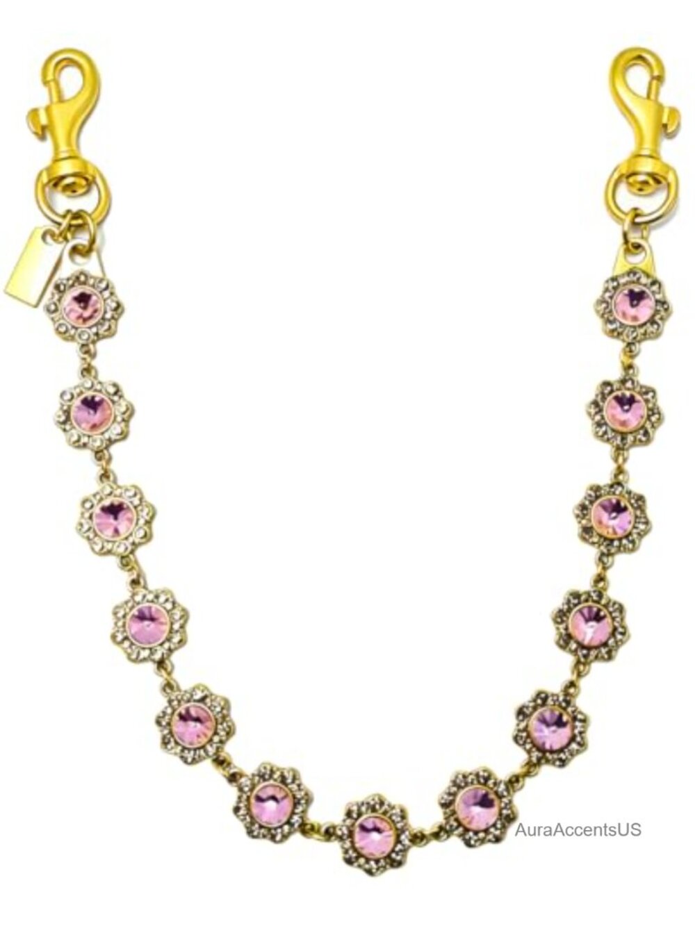 Solid Metal Vintage Gold Women's Handbag Charm Chain - Christmas Stocking